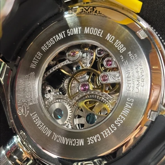 Invicta 1088 50yr Russian Diver Skeleton Mechanical 51.5mm Men’s Watch - Picture 3 of 4